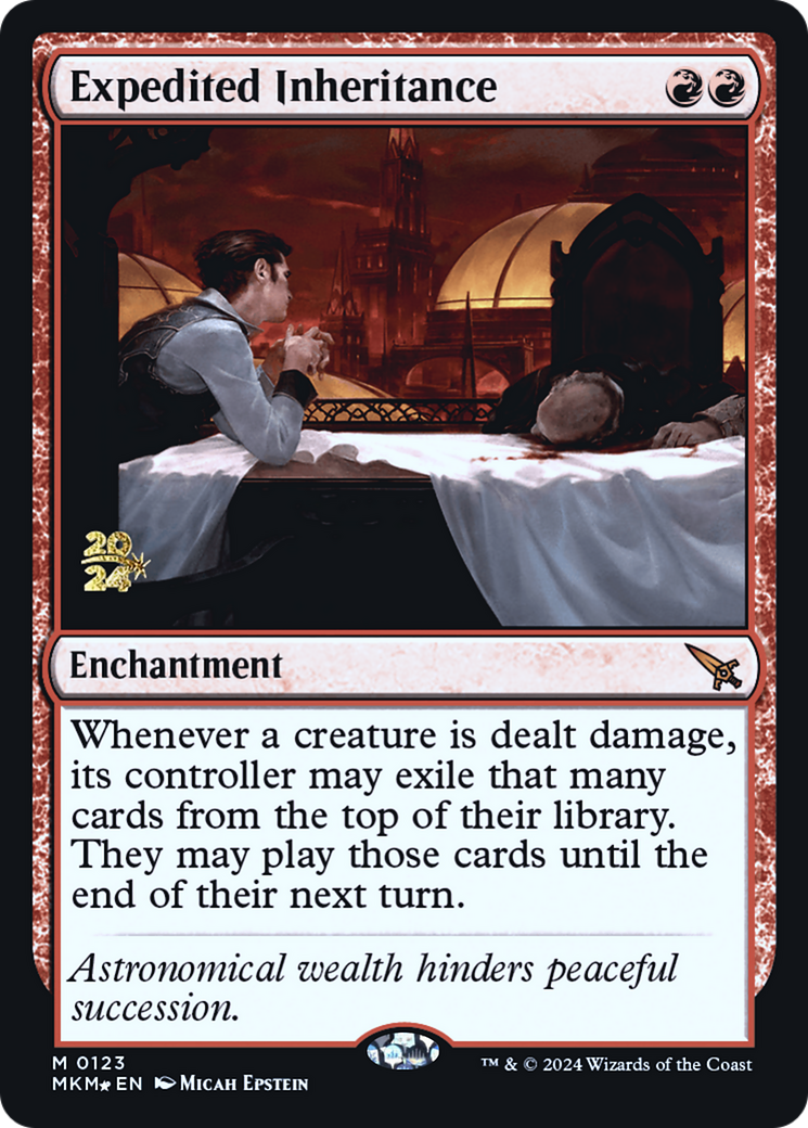 Expedited Inheritance [Murders at Karlov Manor Prerelease Promos] | Jack's On Queen