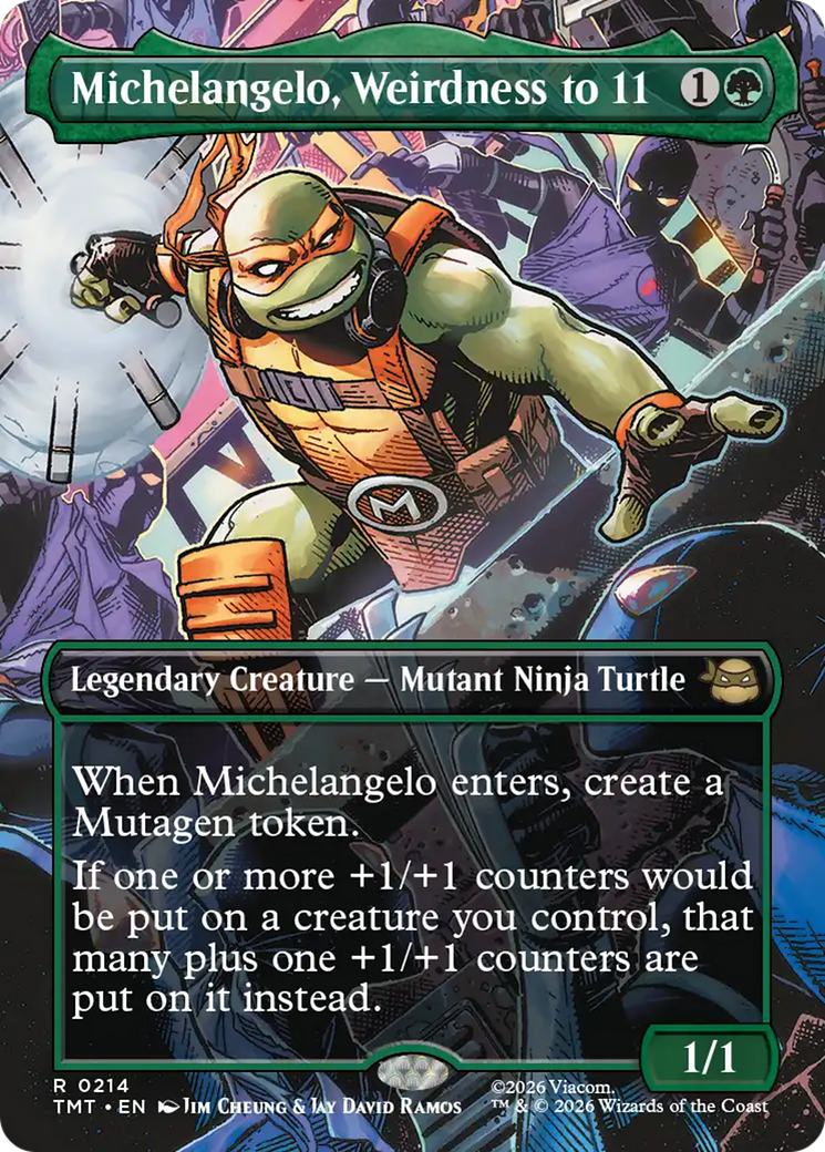 Michelangelo, Weirdness to 11 (Borderless) [Teenage Mutant Ninja Turtles] | Jack's On Queen