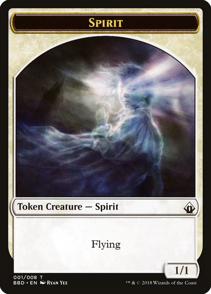 Spirit Token [Battlebond Tokens] | Jack's On Queen