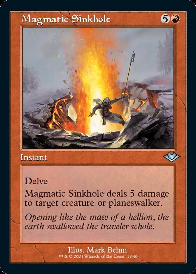 Magmatic Sinkhole (Retro Foil Etched) [Modern Horizons] | Jack's On Queen