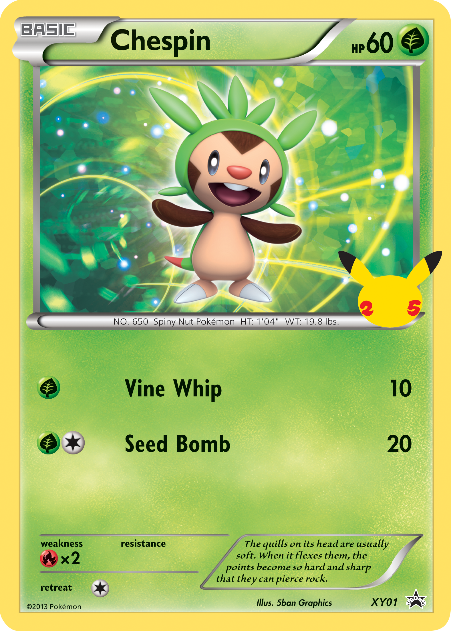 Chespin (XY01) (Jumbo Card) [First Partner Pack] | Jack's On Queen