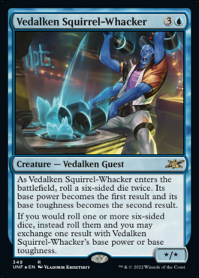 Vedalken Squirrel-Whacker (Galaxy Foil) [Unfinity] | Jack's On Queen