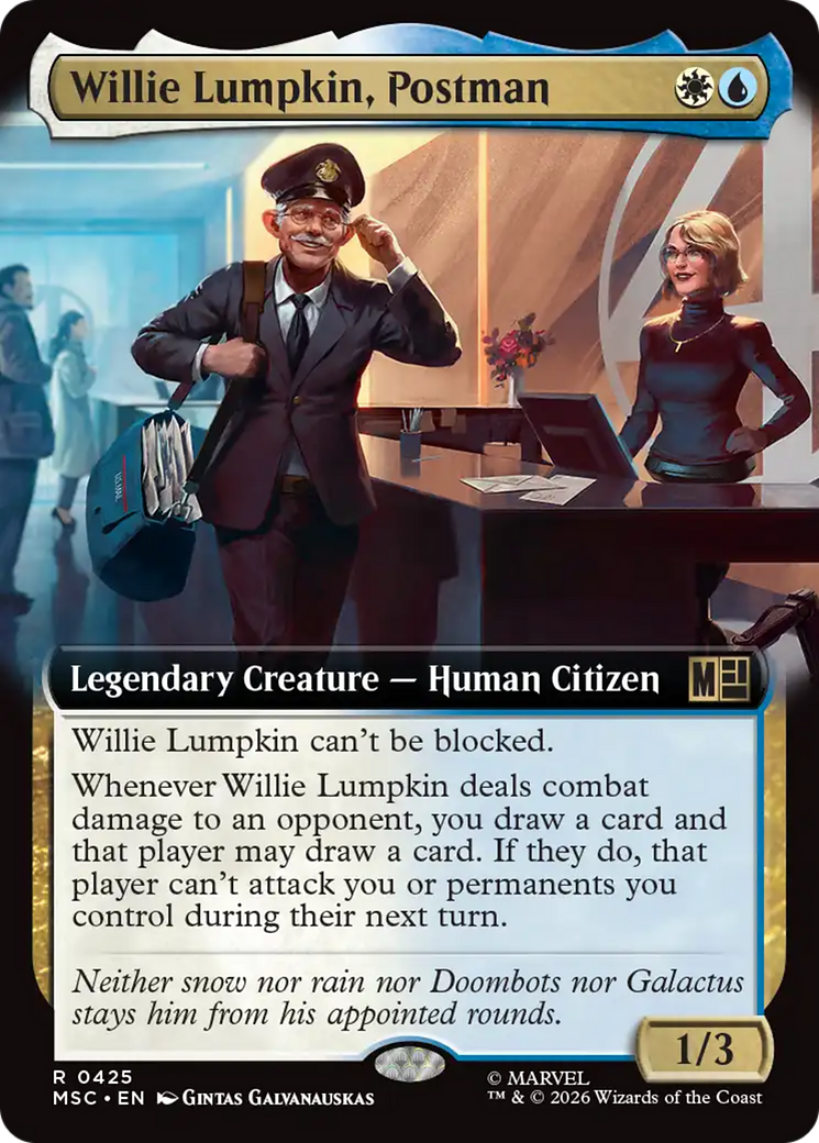 Willie Lumpkin, Postman (Extended Art) [Marvel Super Heroes Commander] | Jack's On Queen