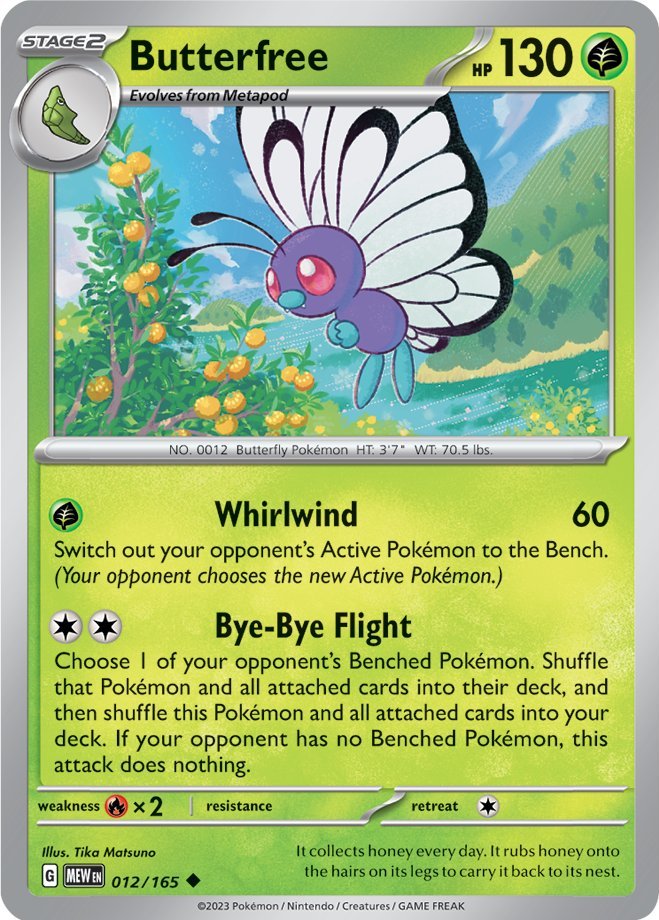 Butterfree (012/165) [Scarlet & Violet: 151] | Jack's On Queen