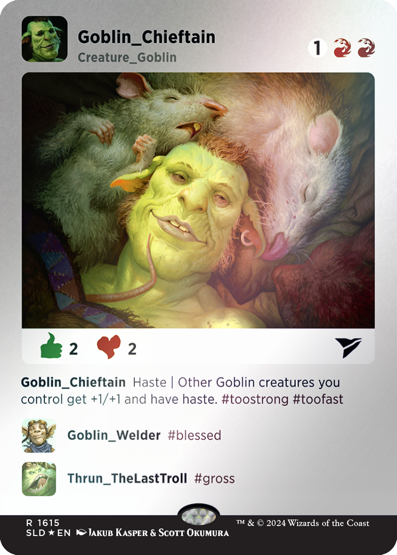 Goblin Chieftain (Rainbow Foil) [Secret Lair Drop Series] | Jack's On Queen
