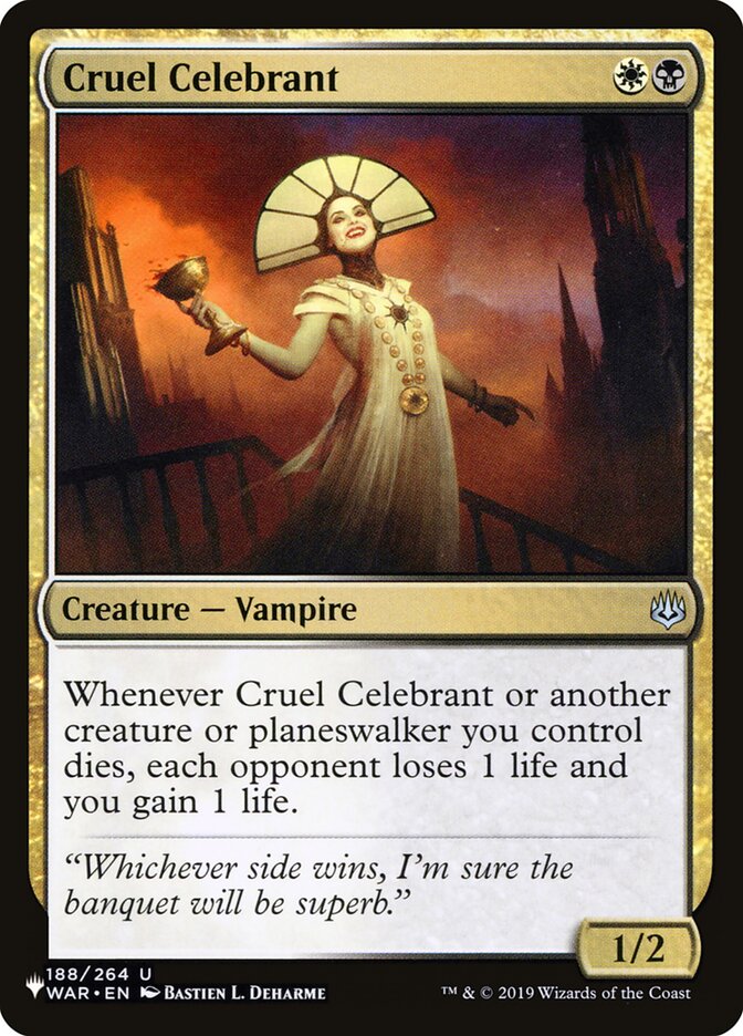 Cruel Celebrant [The List] | Jack's On Queen