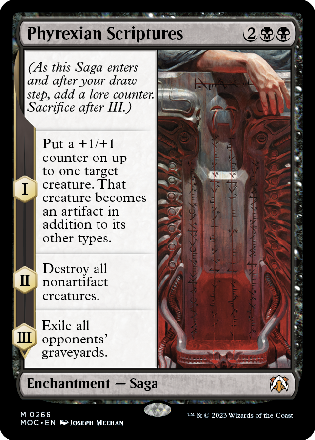 Phyrexian Scriptures [March of the Machine Commander] | Jack's On Queen