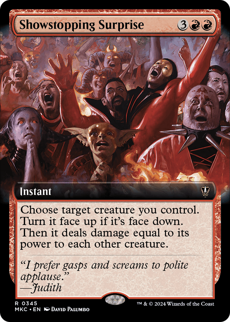 Showstopping Surprise (Extended Art) [Murders at Karlov Manor Commander] | Jack's On Queen
