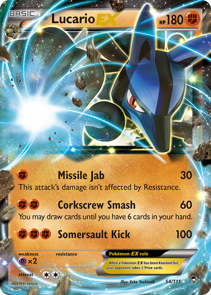 Lucario EX (54/111) [XY: Furious Fists] | Jack's On Queen