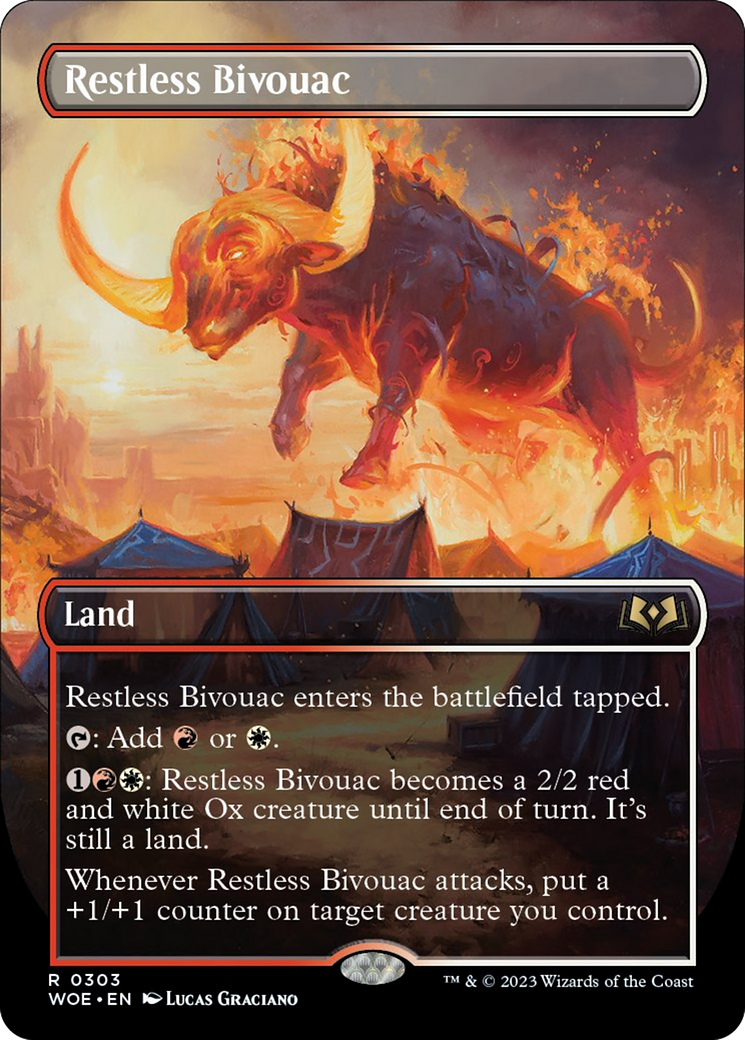 Restless Bivouac (Borderless Alternate Art) [Wilds of Eldraine] | Jack's On Queen