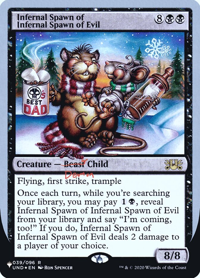 Infernal Spawn of Infernal Spawn of Evil (Unfinity Foil Edition) [The List] | Jack's On Queen