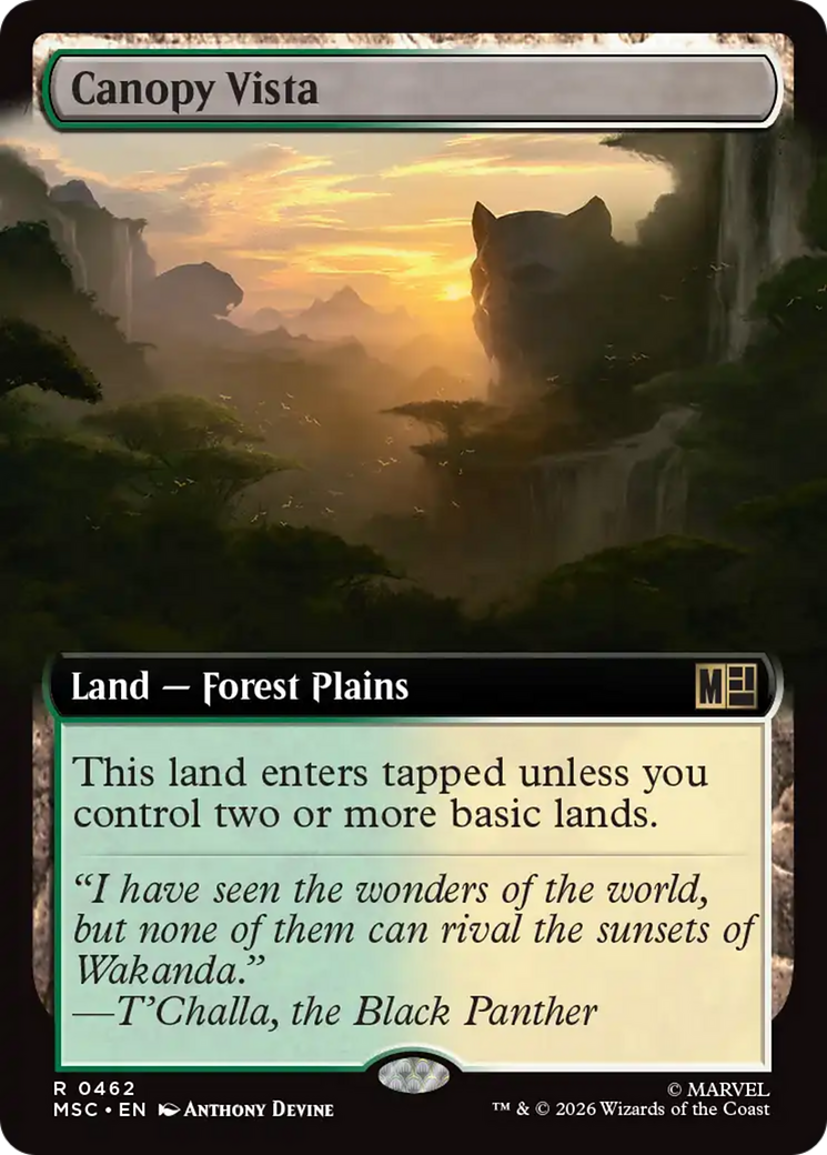 Canopy Vista (Extended Art) [Marvel Super Heroes Commander] | Jack's On Queen