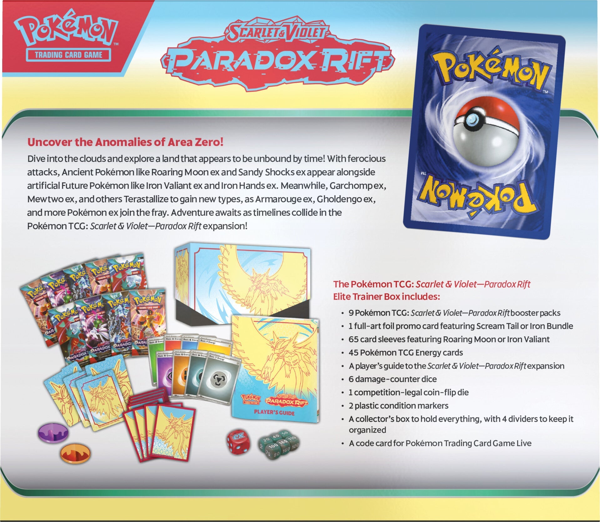 Scarlet & Violet: Paradox Rift - Elite Trainer Box (Roaring Moon) | Jack's On Queen