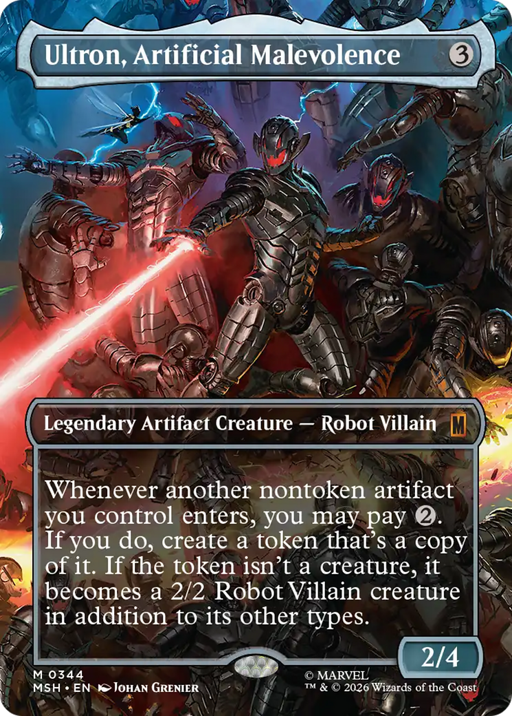 Ultron, Artificial Malevolence (Borderless) (0344) [Marvel Super Heroes] | Jack's On Queen