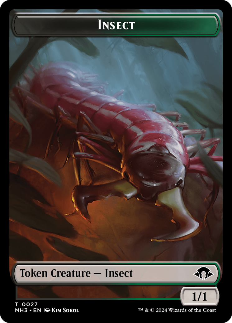 Eldrazi Spawn // Insect (0027) Double-Sided Token [Modern Horizons 3 Tokens] | Jack's On Queen