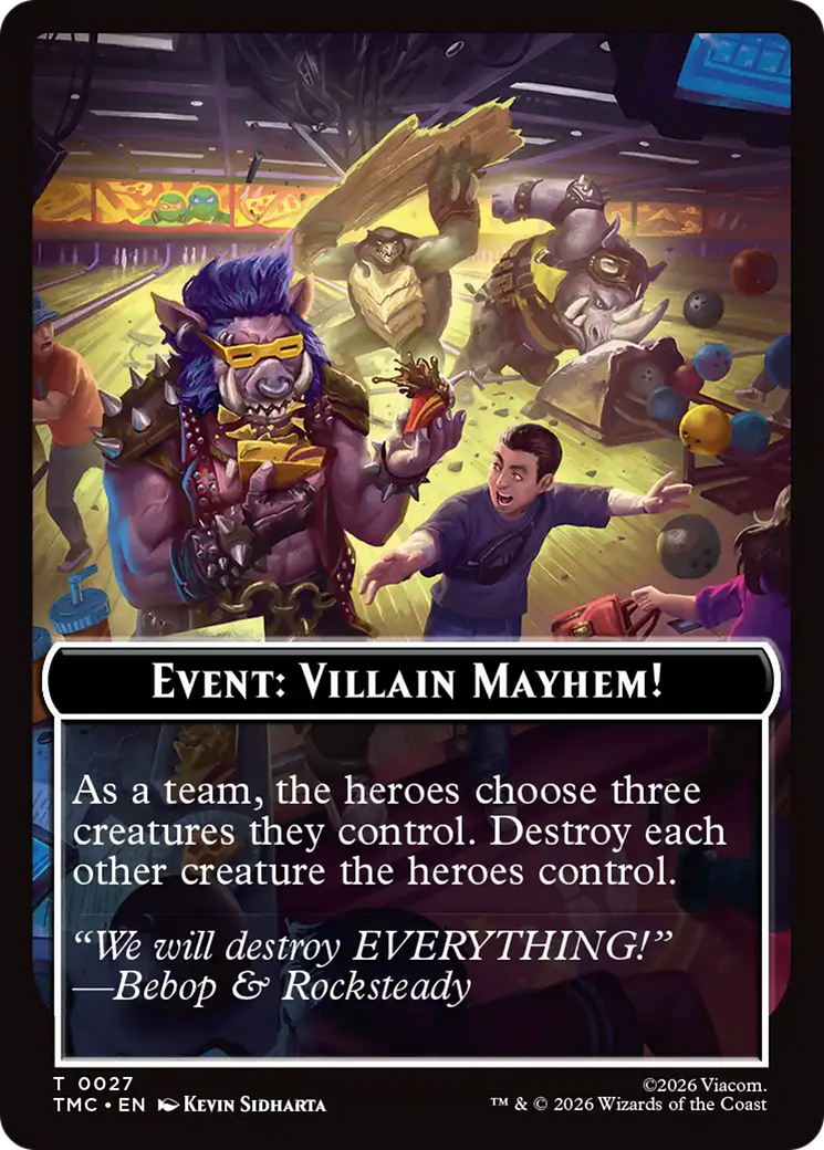 Event: Villain Mayhem! [Teenage Mutant Ninja Turtles Commander Tokens] | Jack's On Queen