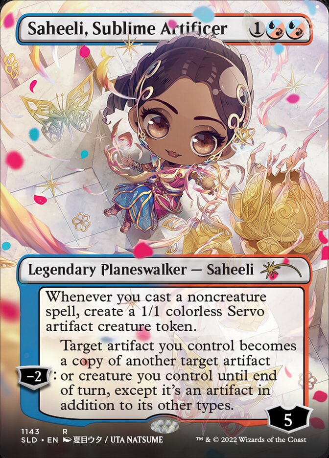 Saheeli, Sublime Artificer (Borderless) [Secret Lair Drop Series] | Jack's On Queen