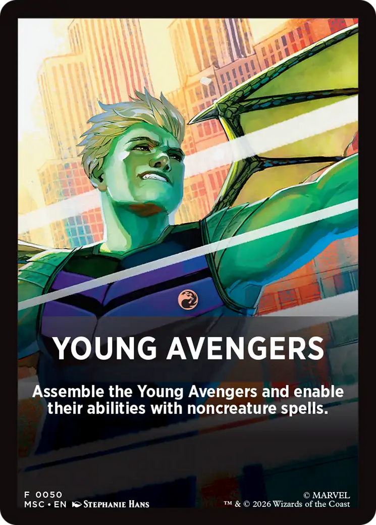 Young Avengers Theme Card [Marvel Super Heroes Commander] | Jack's On Queen
