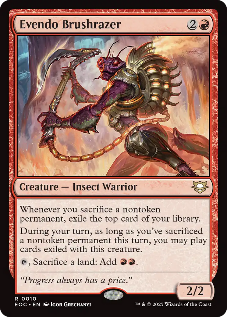 Evendo Brushrazer [Edge of Eternities Commander] | Jack's On Queen