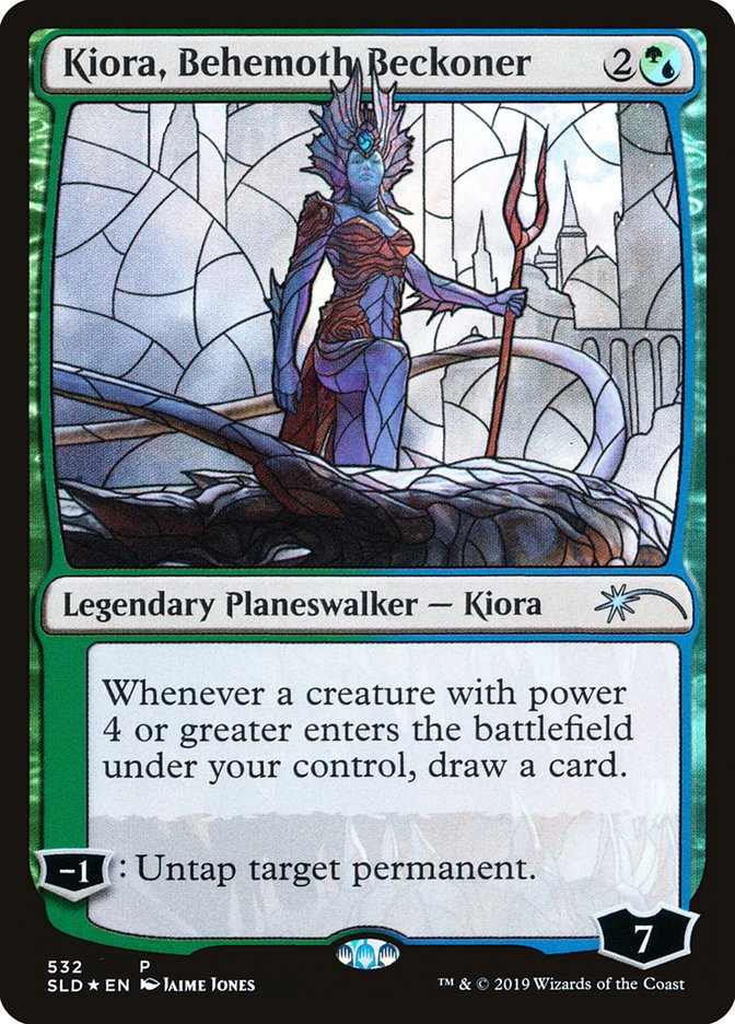 Kiora, Behemoth Beckoner (Stained Glass) [Secret Lair Drop Promos] | Jack's On Queen