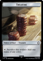 Radiation // Treasure (018) Double-Sided Token [Fallout Tokens] | Jack's On Queen