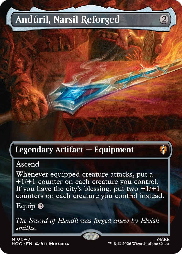 Anduril, Narsil Reforged (Borderless) [The Hobbit: Eternal-Legal] | Jack's On Queen