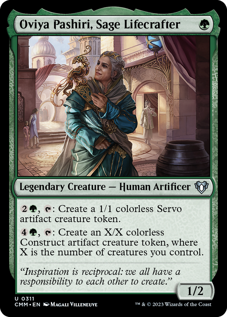 Oviya Pashiri, Sage Lifecrafter [Commander Masters] | Jack's On Queen