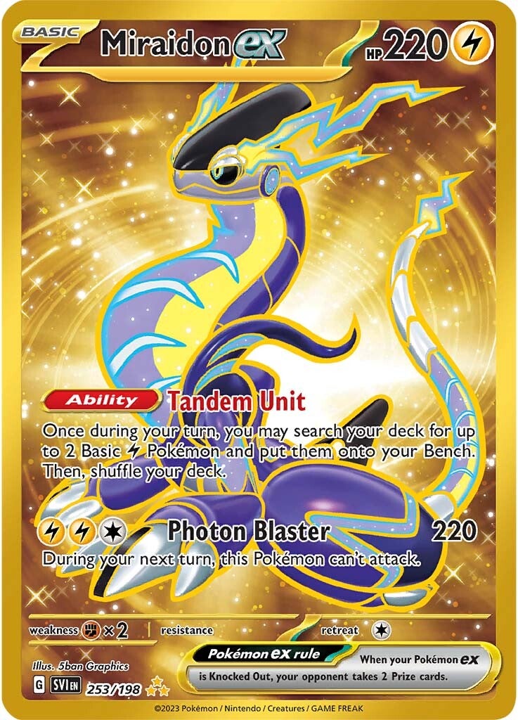 Miraidon ex (253/198) [Scarlet & Violet: Base Set] | Jack's On Queen