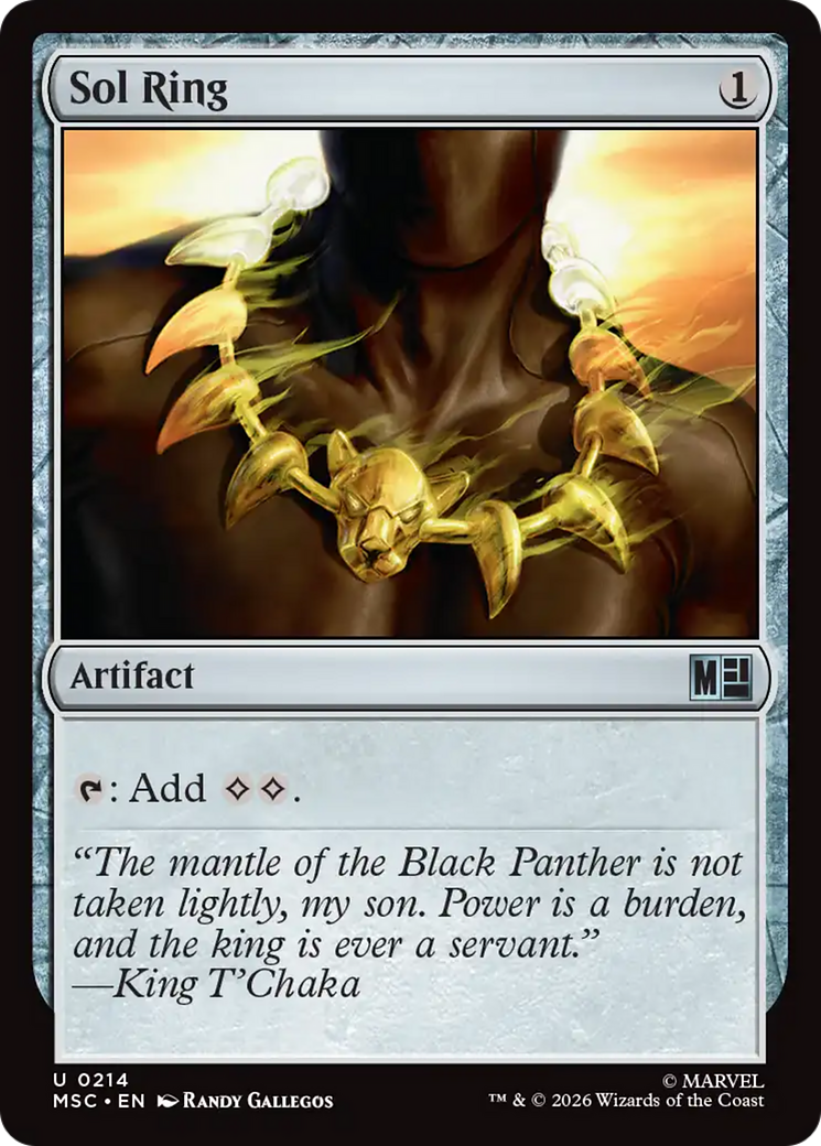Sol Ring (0214) (Surge Foil) [Marvel Super Heroes Commander] | Jack's On Queen