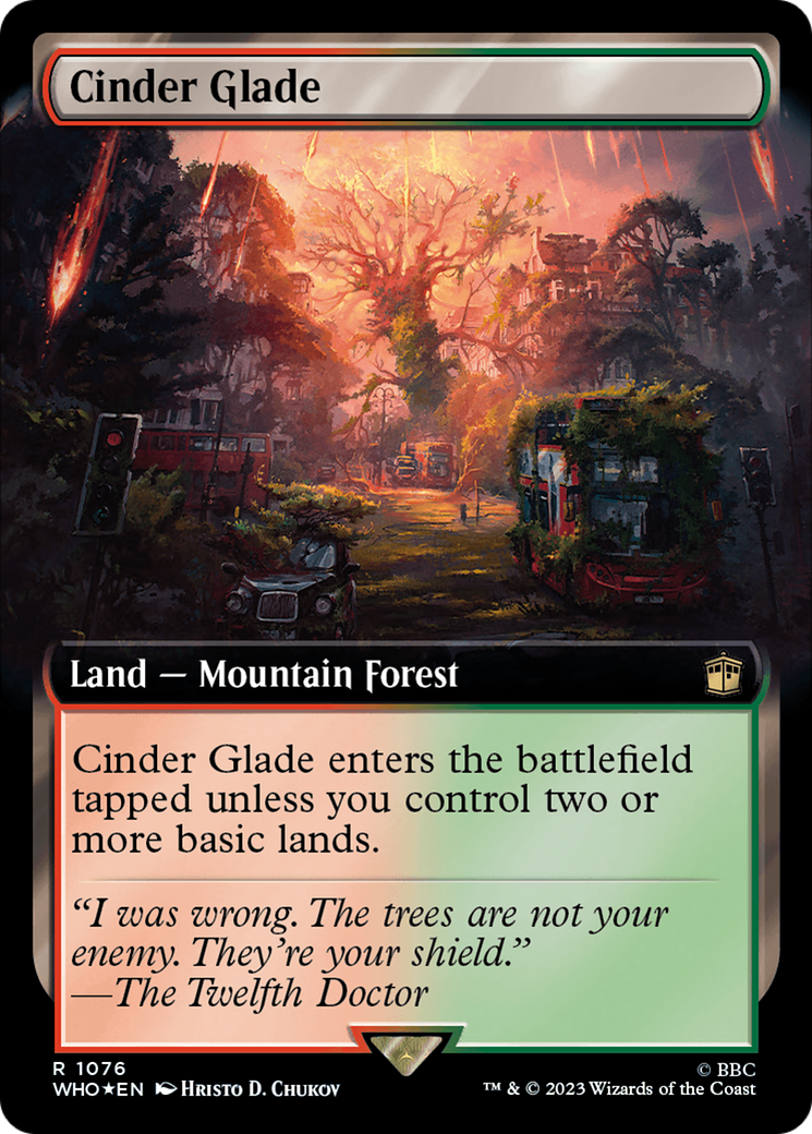 Cinder Glade (Extended Art) (Surge Foil) [Doctor Who] | Jack's On Queen