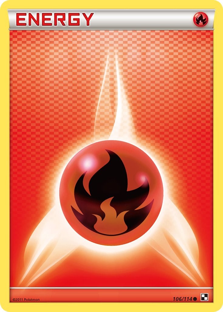 Fire Energy (106/114) [Black & White: Base Set] | Jack's On Queen