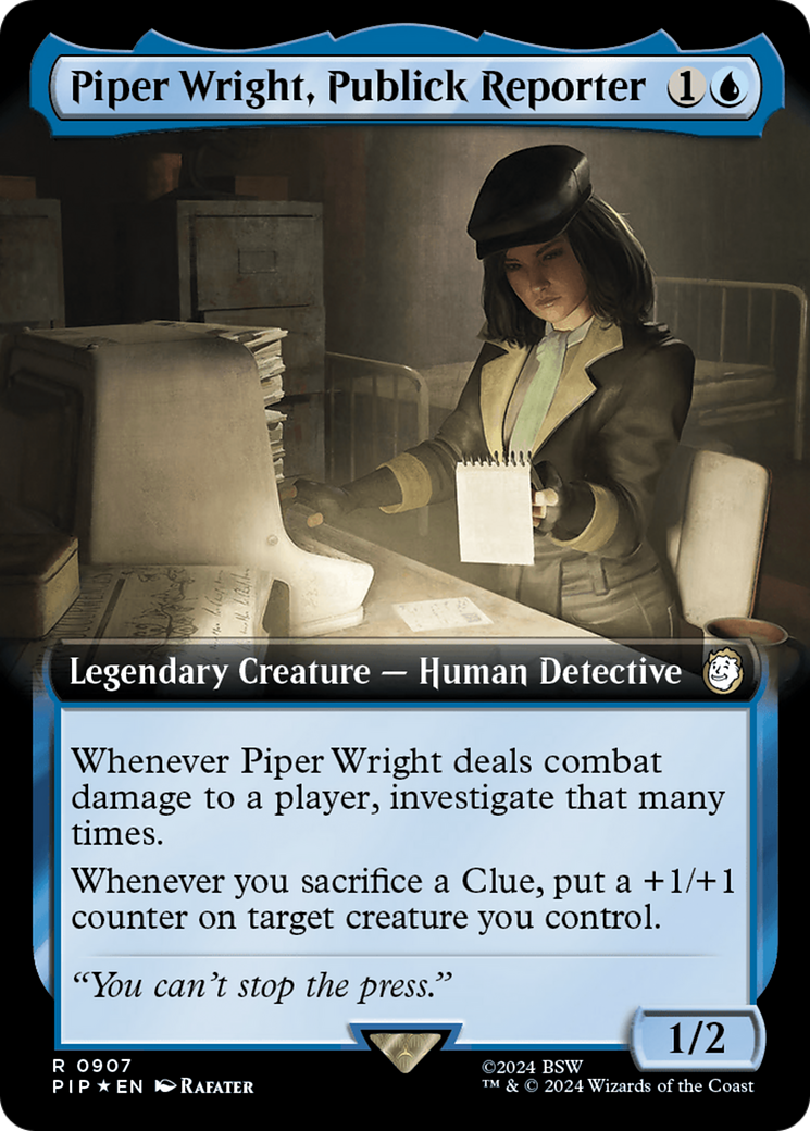 Piper Wright, Publick Reporter (Extended Art) (Surge Foil) [Fallout] | Jack's On Queen