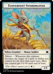 Rabbit // Flowerfoot Swordmaster Double-Sided Token [Bloomburrow Tokens] | Jack's On Queen