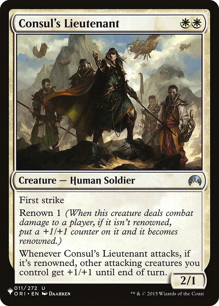 Consul's Lieutenant [The List] | Jack's On Queen