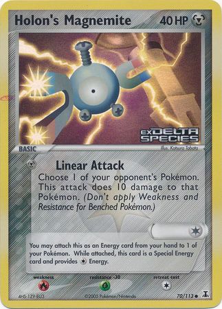 Holon's Magnemite (70/113) (Stamped) [EX: Delta Species] | Jack's On Queen