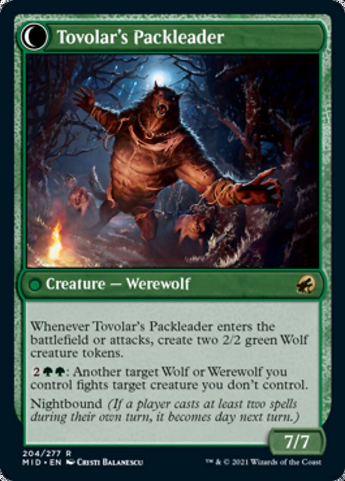 Tovolar's Huntmaster // Tovolar's Packleader [Innistrad: Midnight Hunt] | Jack's On Queen
