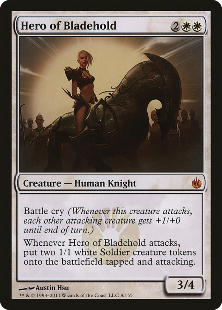 Hero of Bladehold (Mirrodin Besieged) (Oversized) [Oversize Cards] | Jack's On Queen