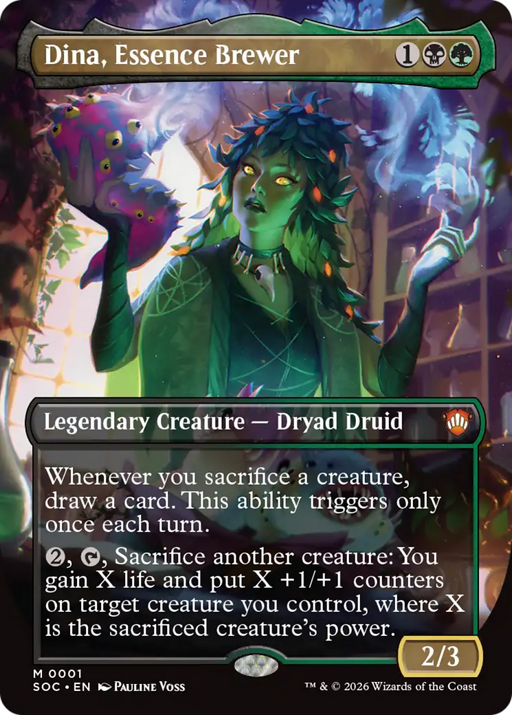Dina, Essence Brewer (Borderless) [Secrets of Strixhaven Commander] | Jack's On Queen