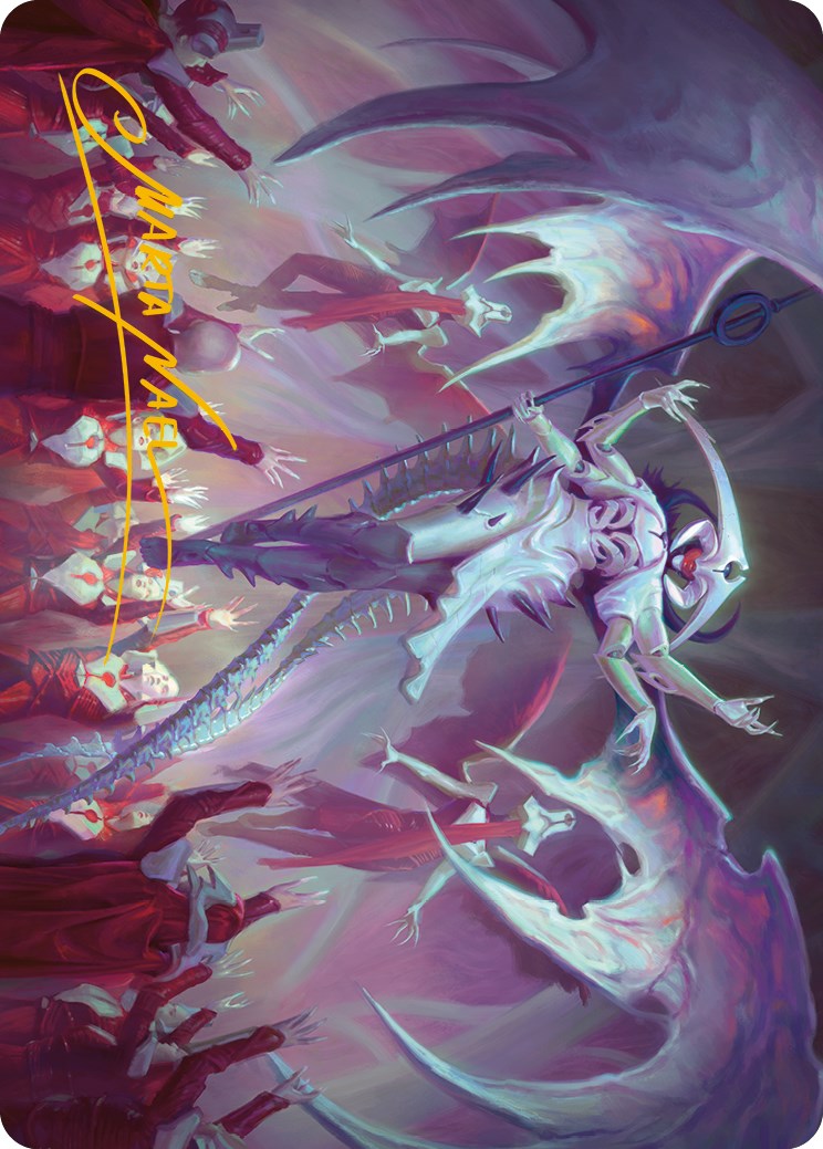 Atraxa, Grand Unifier Art Card (Gold-Stamped Signature) [Phyrexia: All Will Be One Art Series] | Jack's On Queen