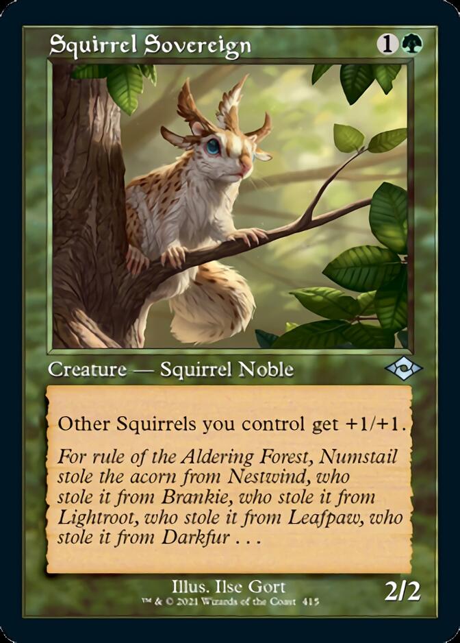 Squirrel Sovereign (Retro Foil Etched) [Modern Horizons 2] | Jack's On Queen