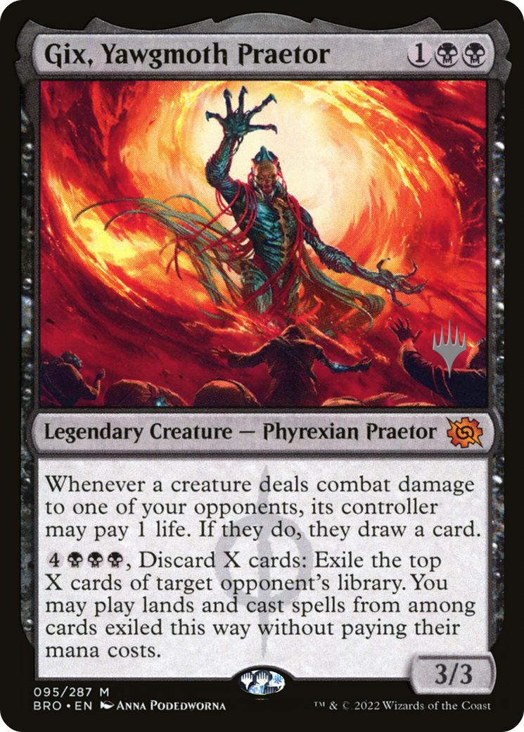 Gix, Yawgmoth Praetor (Promo Pack) [The Brothers' War Promos] | Jack's On Queen