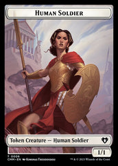Elemental (0037) // Human Soldier Double-Sided Token [Commander Masters Tokens] | Jack's On Queen