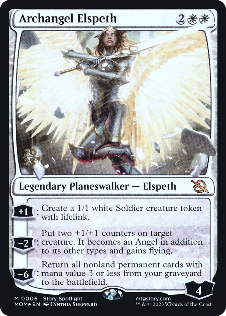 Archangel Elspeth [March of the Machine Prerelease Promos] | Jack's On Queen