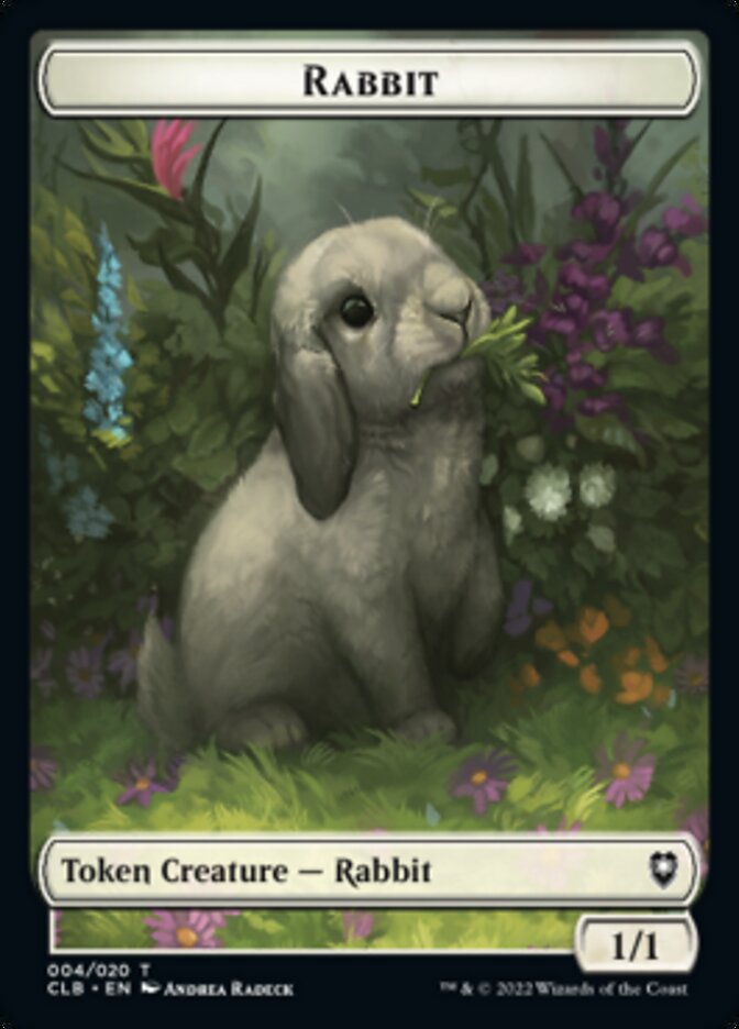 Treasure // Rabbit Double-Sided Token [Commander Legends: Battle for Baldur's Gate Tokens] | Jack's On Queen