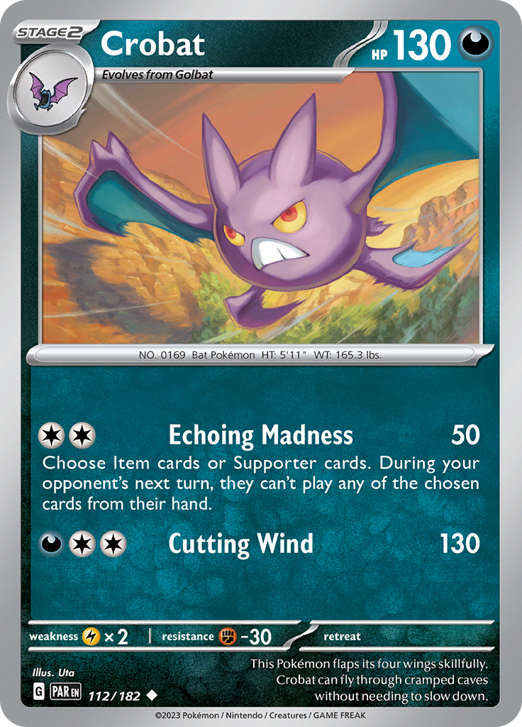 Crobat (112/182) [Scarlet & Violet: Paradox Rift] | Jack's On Queen