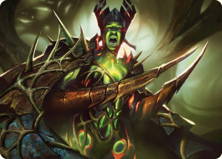 Maze's Mantle Art Card [Phyrexia: All Will Be One Art Series] | Jack's On Queen