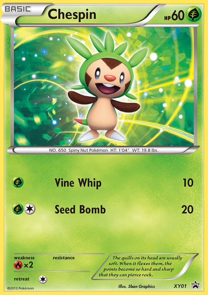 Chespin (XY01) [XY: Black Star Promos] | Jack's On Queen