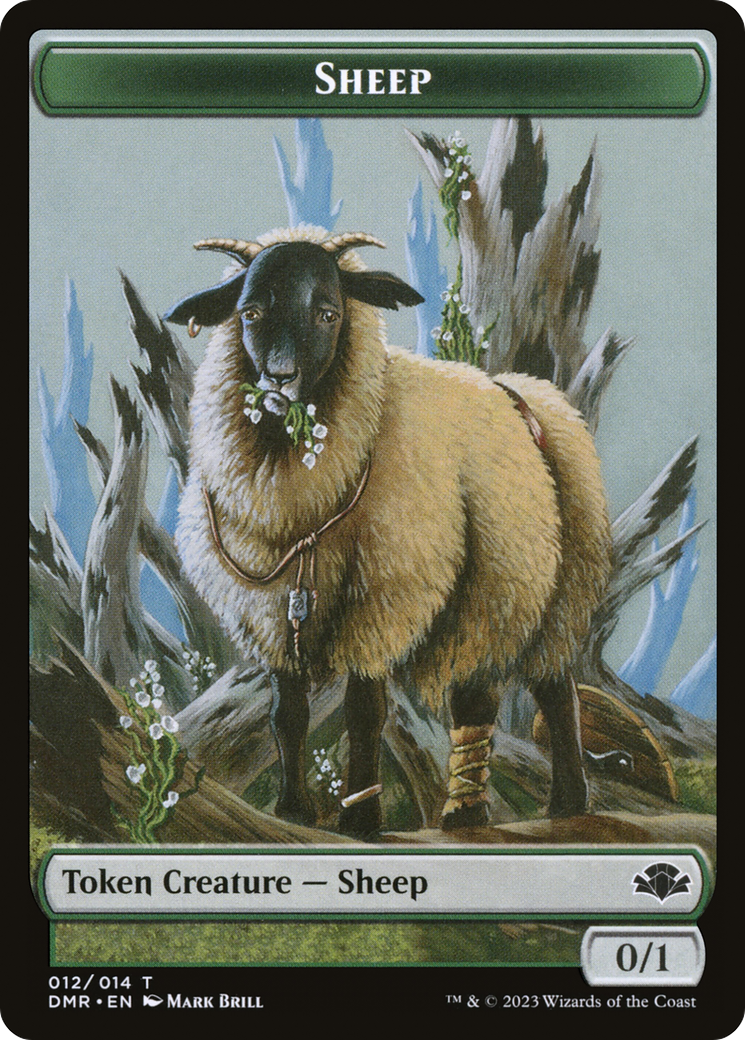 Sheep Token [Dominaria Remastered Tokens] | Jack's On Queen