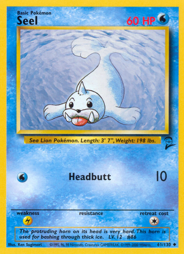 Seel (61/130) [Base Set 2] | Jack's On Queen