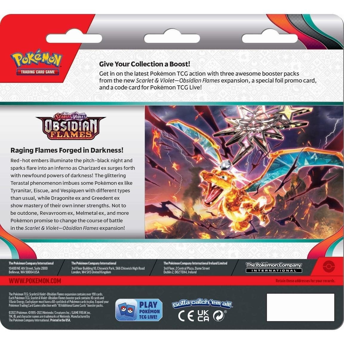 Scarlet & Violet: Obsidian Flames - 3-Pack Blisters (Eevee) | Jack's On Queen